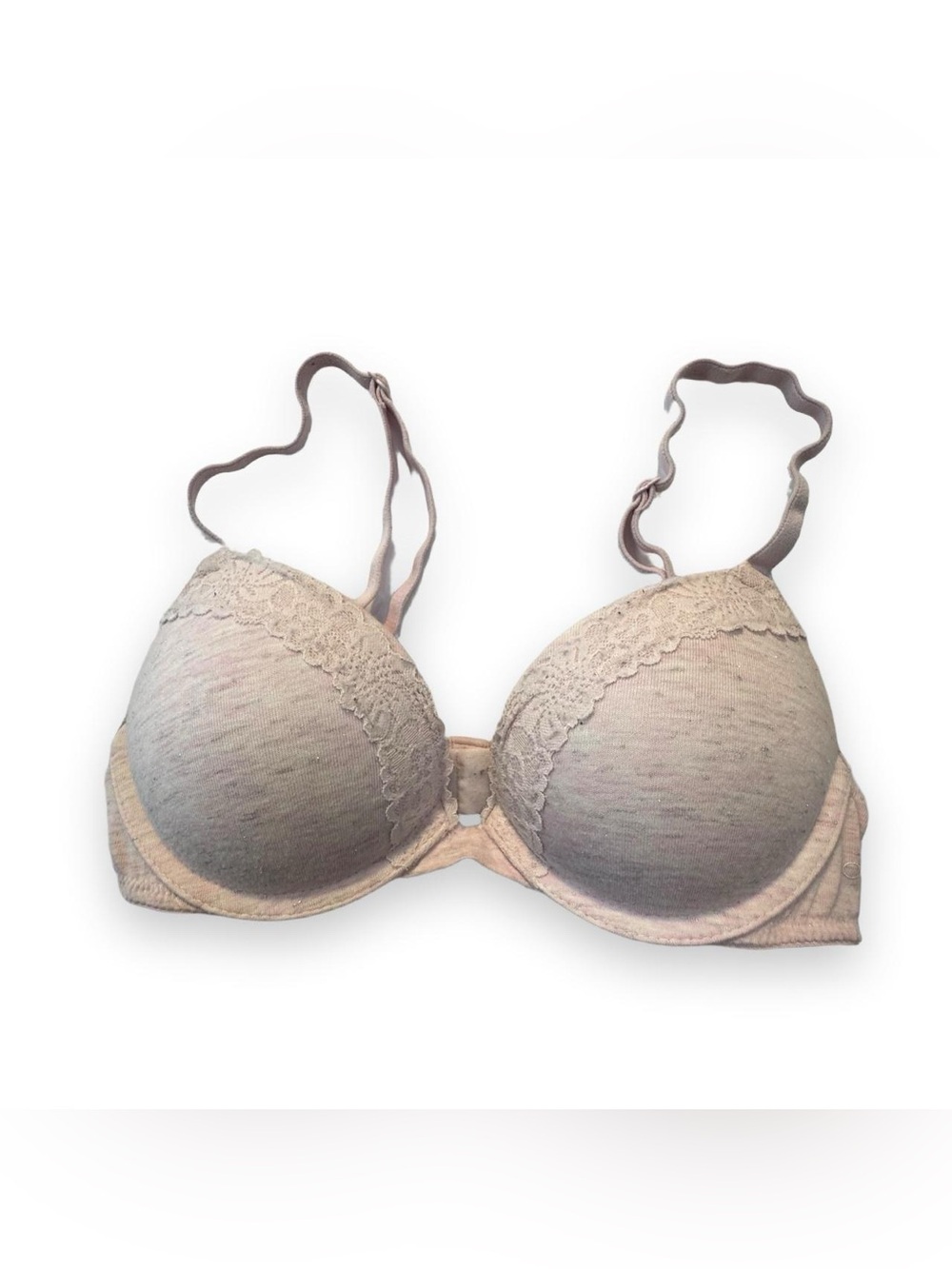 PINK Victoria’s Secret Push-Up Bra Size 32A Pink Heather Shine